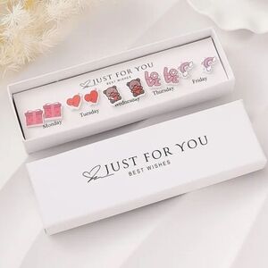 Gift Set Of 5 Love Earrings